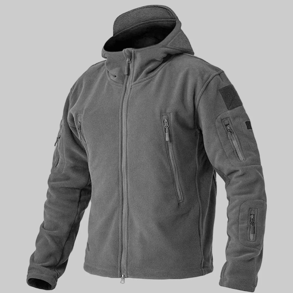 Men's Wind-Resistant Fleece Jacket, Rugged Everyday Outdoor Layer
