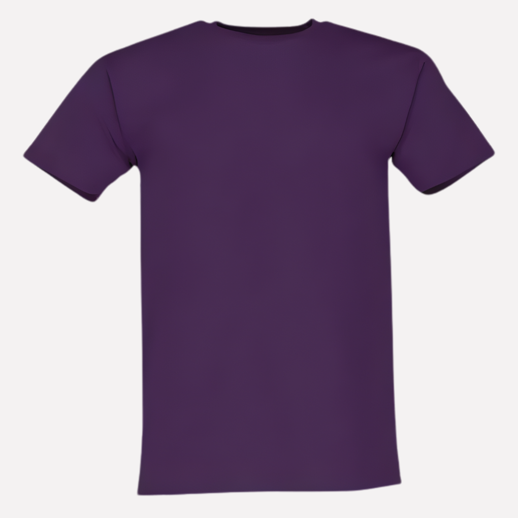Men's Crew Neck Cotton T-Shirt - Classic Short-Sleeve Tee