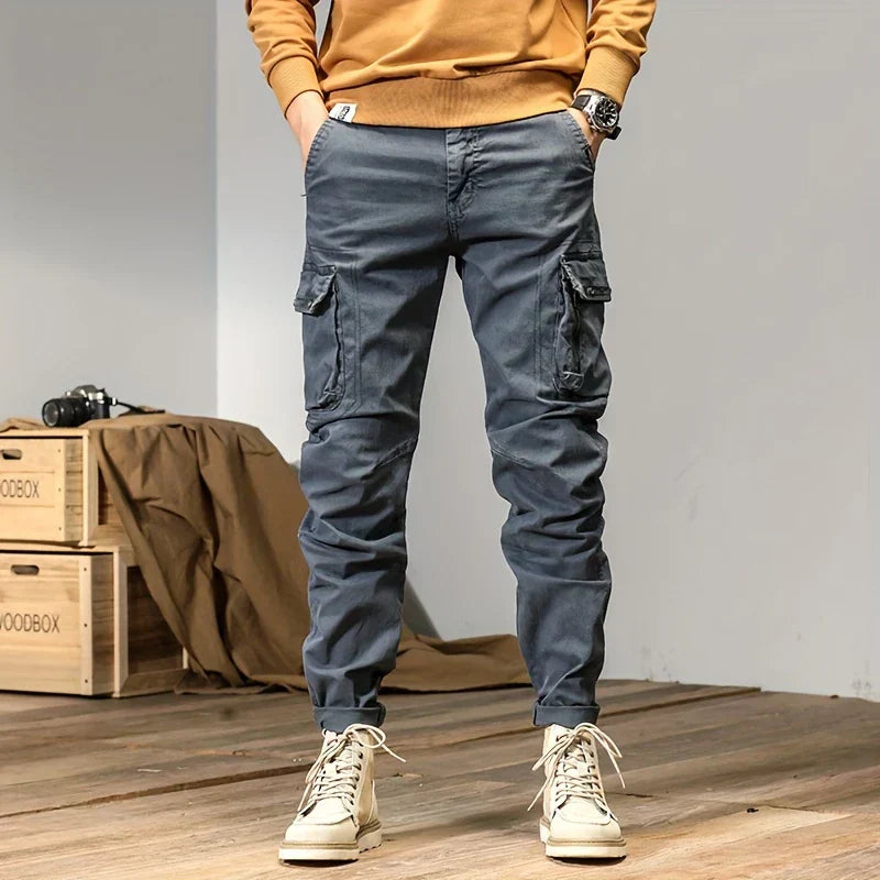 Men's Cargo Joggers, Cotton Streetwear Jogger Pants