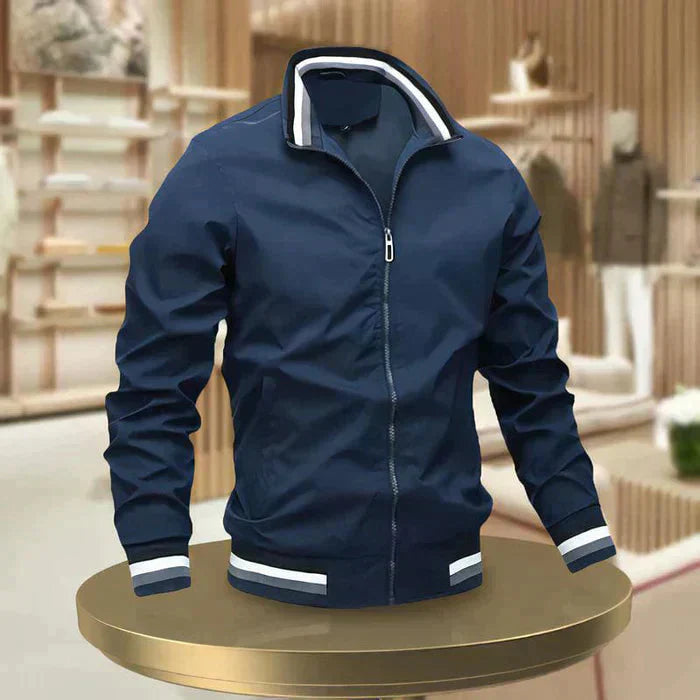 Men's Lightweight Full-Zip Casual Jacket for Everyday Wear