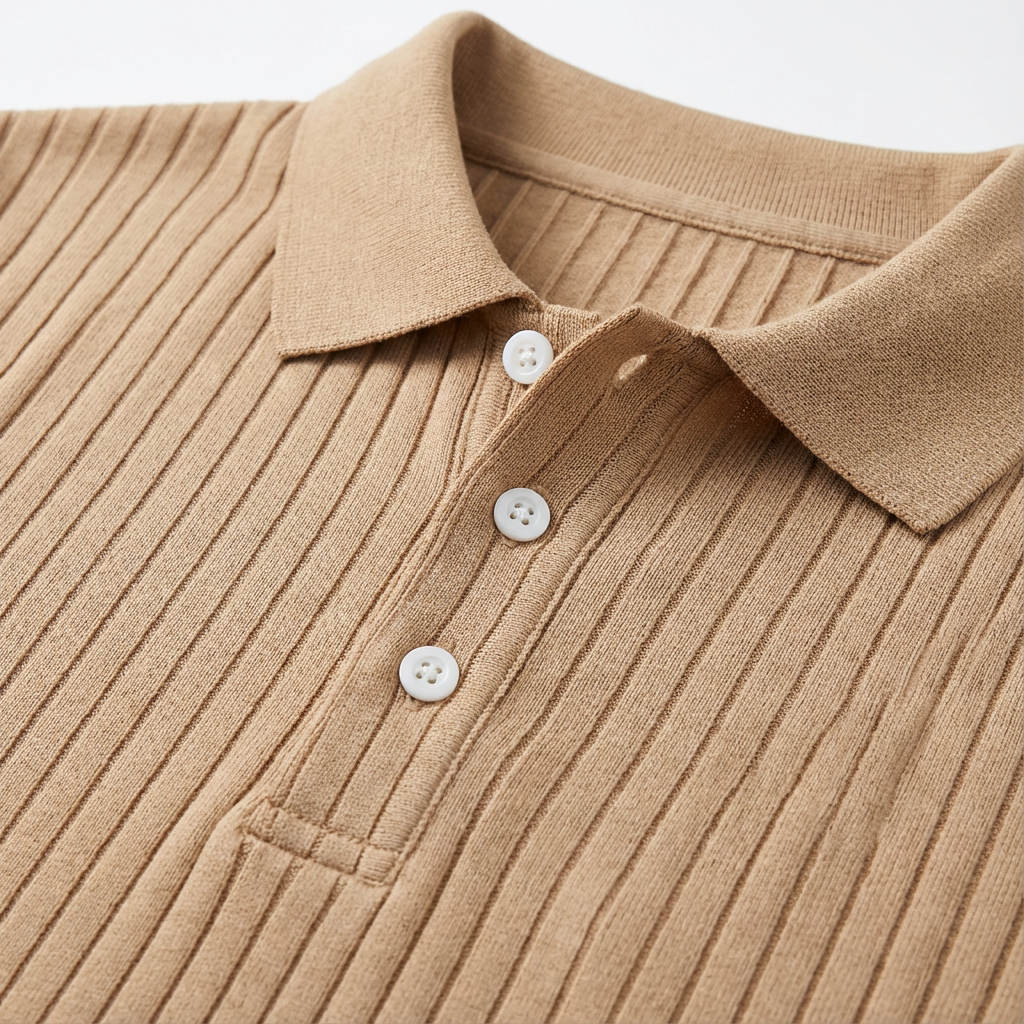 Oslo Knit Polo for Men - Long-Sleeve Business Casual Polo Shirt