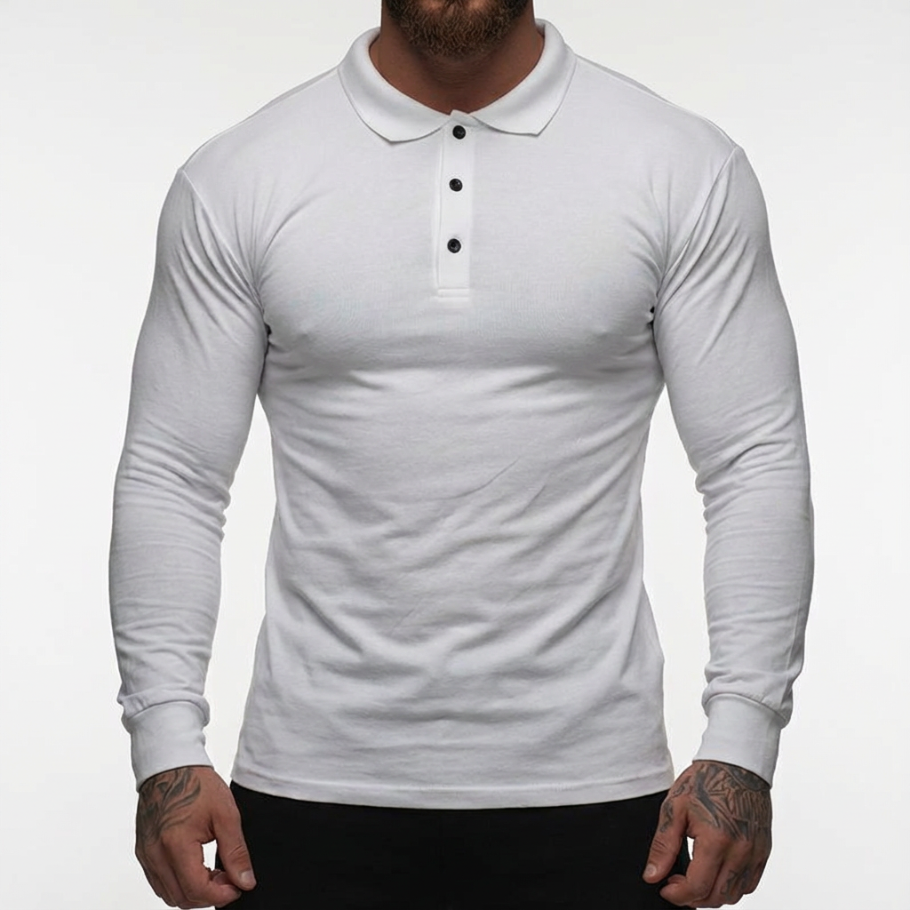 Barcelona Cotton Stretch Polo for Men, Breathable Fit for Active Wear