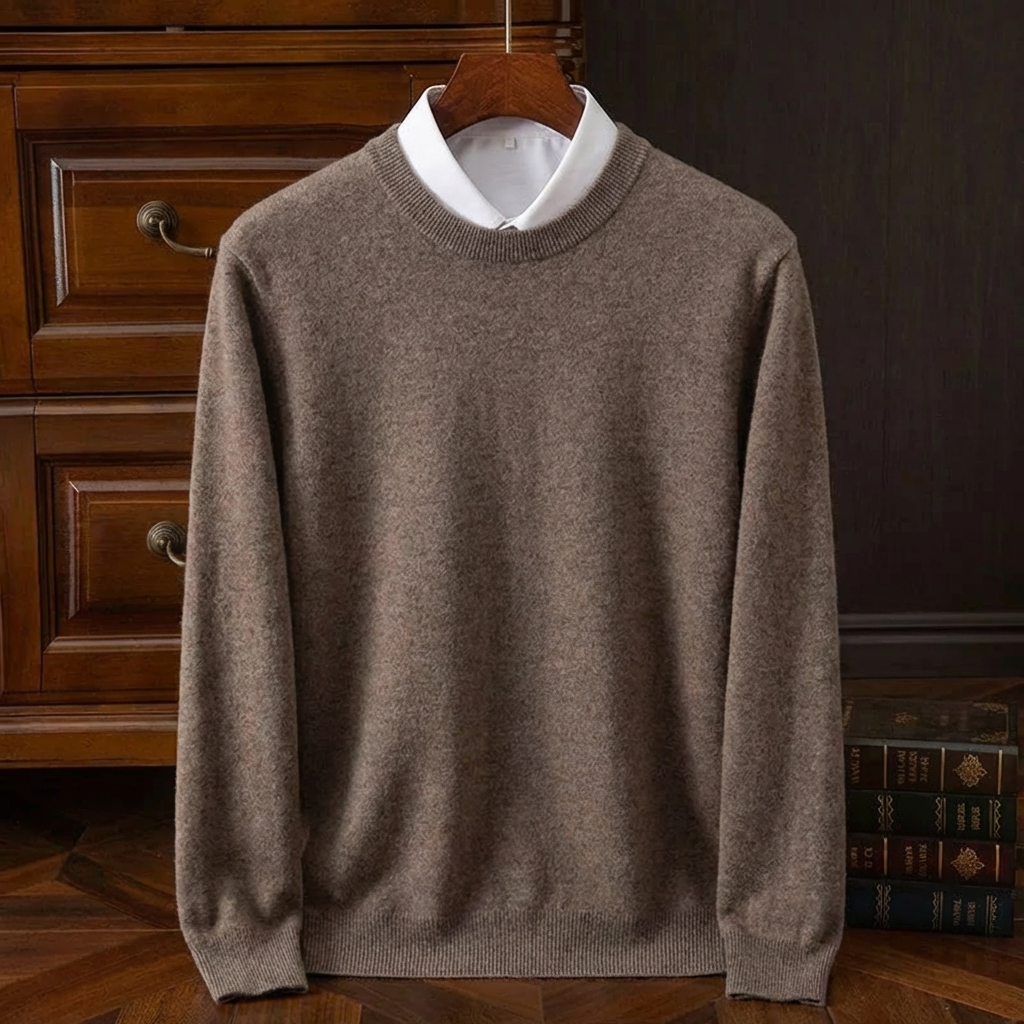 Siena Merino Wool Sweater for Men - Soft Breathable Relaxed Fit Knit