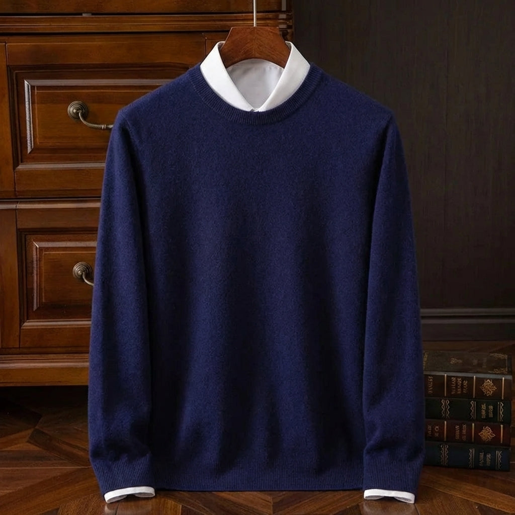 Siena Merino Wool Sweater for Men - Soft Breathable Relaxed Fit Knit