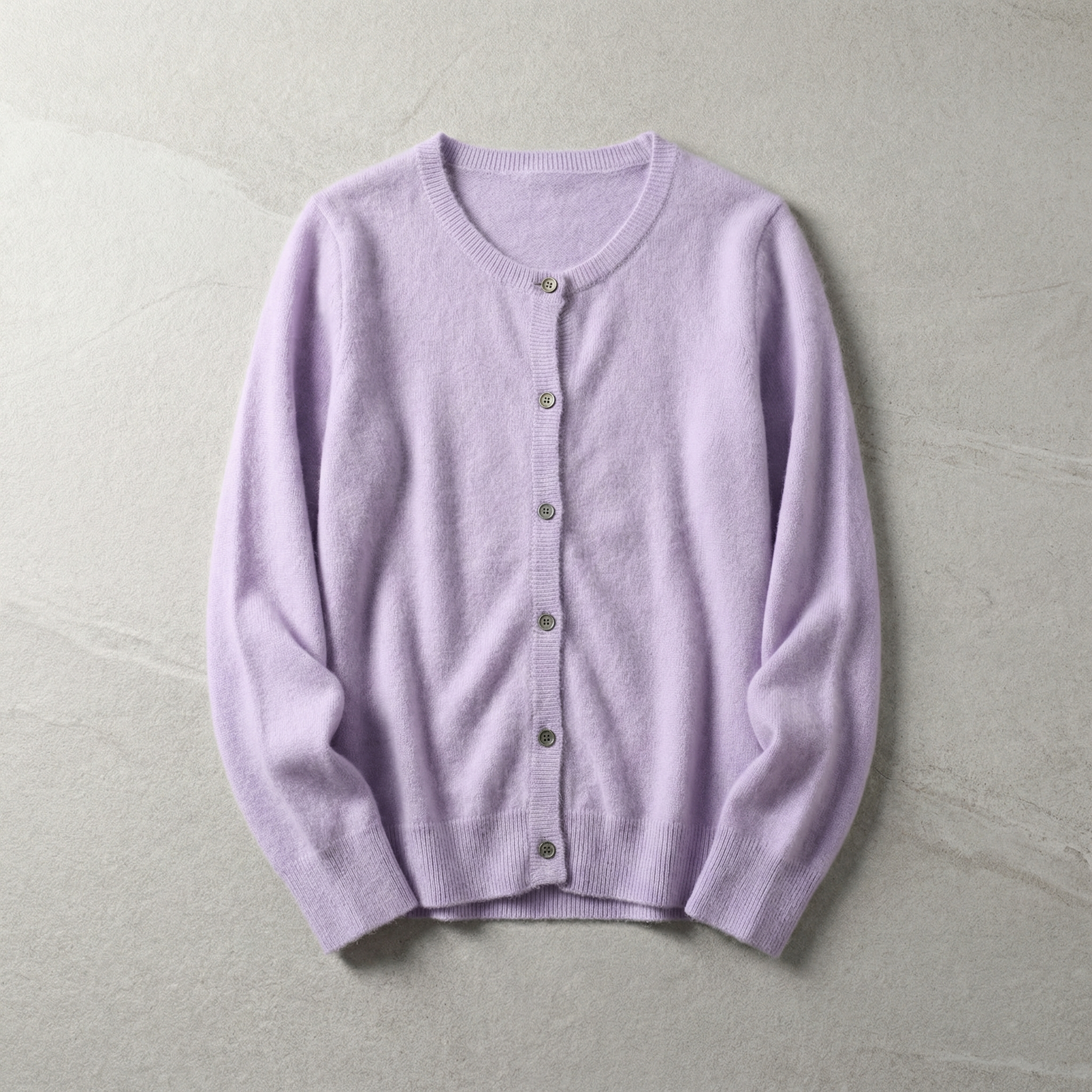 Men's Cashmere Blend Cardigan, Relaxed O-Neck Layering Piece for Fall