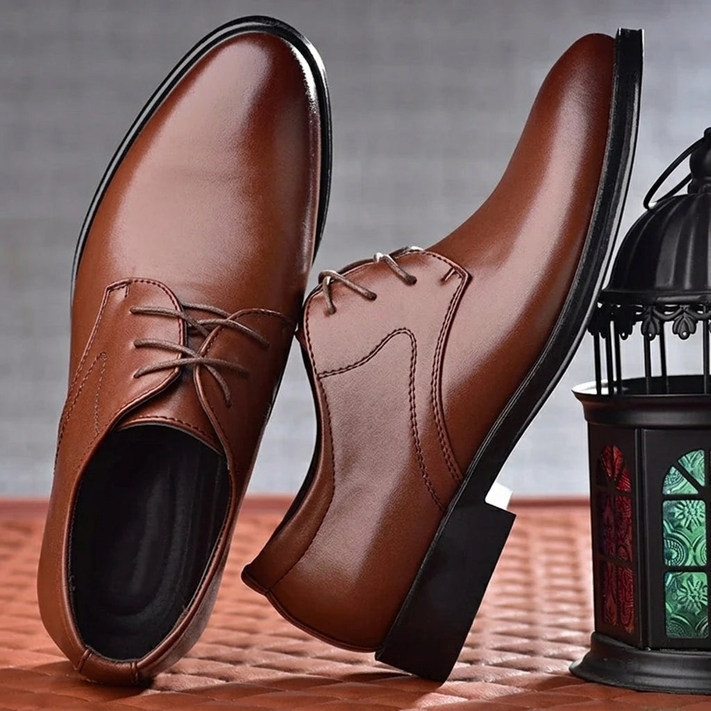 Milano Leather Oxford Shoes for Men - Premium Formal Dress Footwear