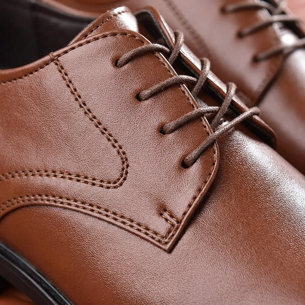 Milano Leather Oxford Shoes for Men - Premium Formal Dress Footwear