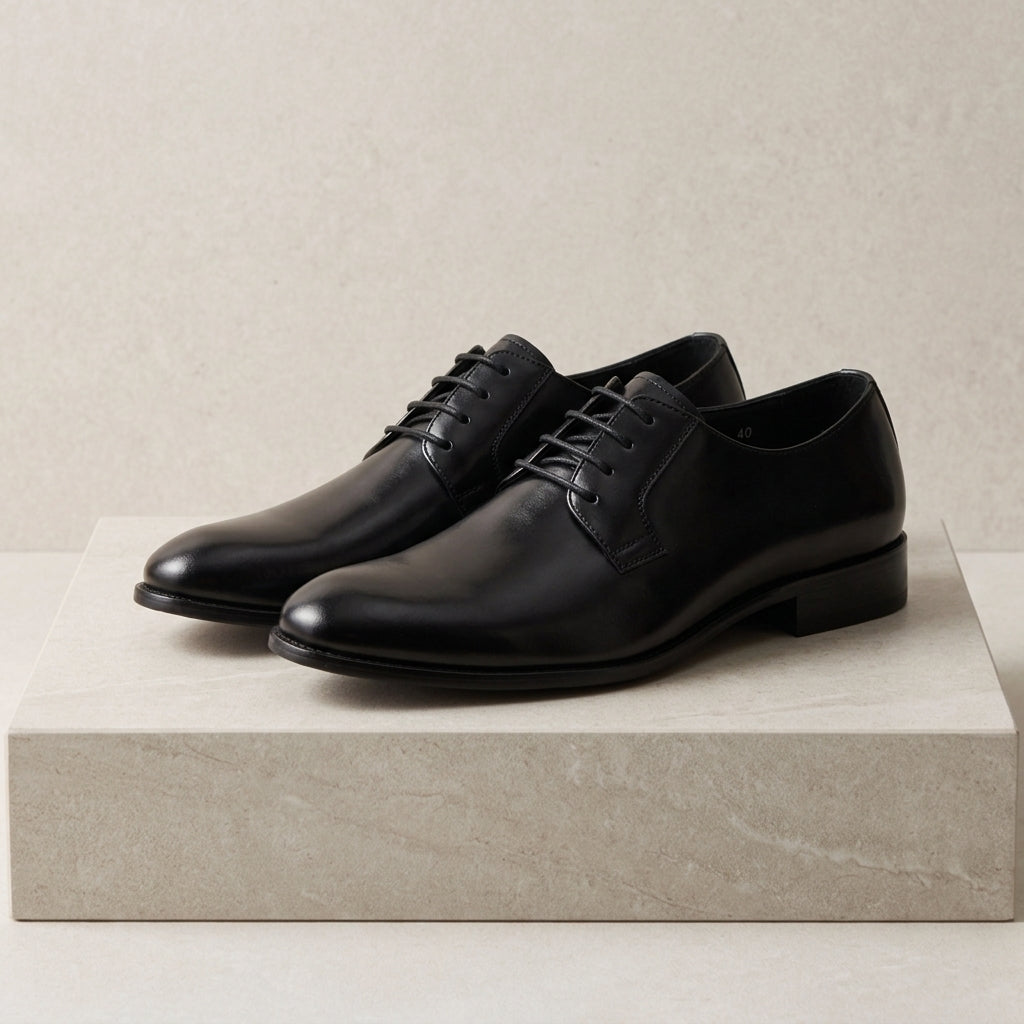 Venice Men's Oxford Shoes - Patent Leather Pointed-Toe Dress Shoes