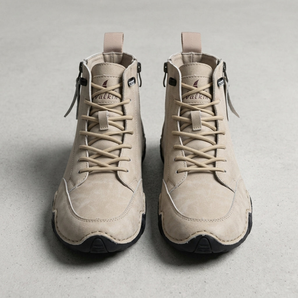 Hale Leather Ankle Boots for Men - Handmade Breathable Boots