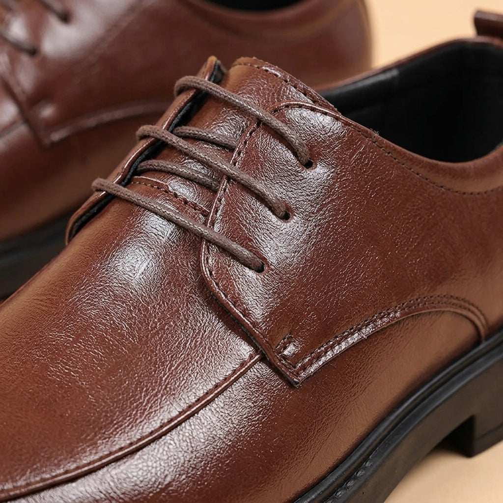 Haven Leather Dress Shoes for Men - Italian Style Lace-Up Shoes