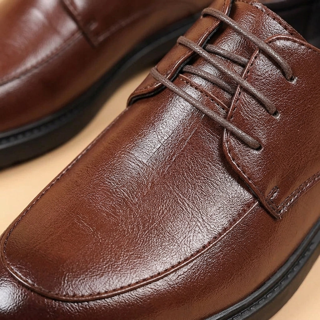Haven Leather Dress Shoes for Men - Italian Style Lace-Up Shoes