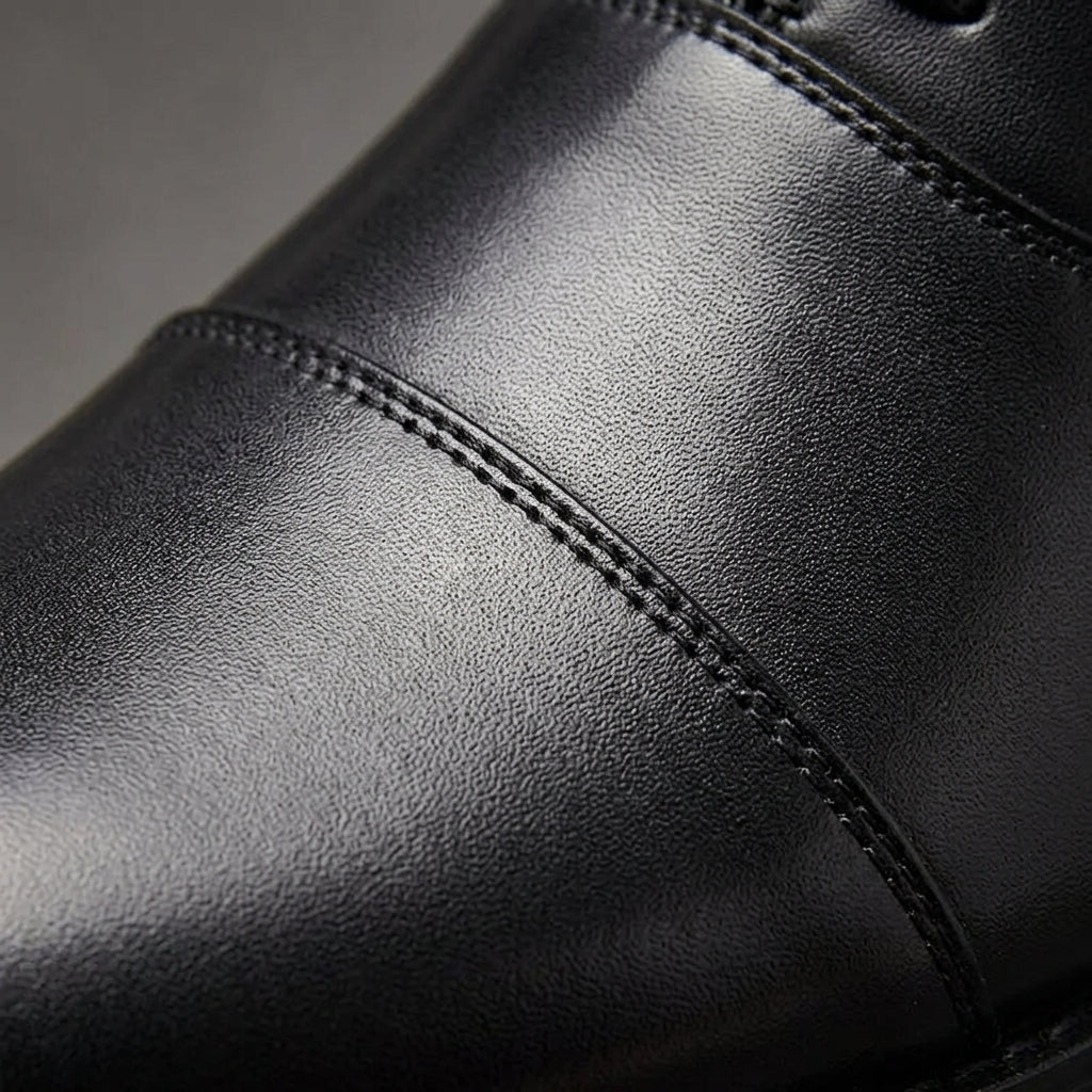 Hensley Oxford Shoes for Men, Leather Brogue Dress Shoes for Formal Wear