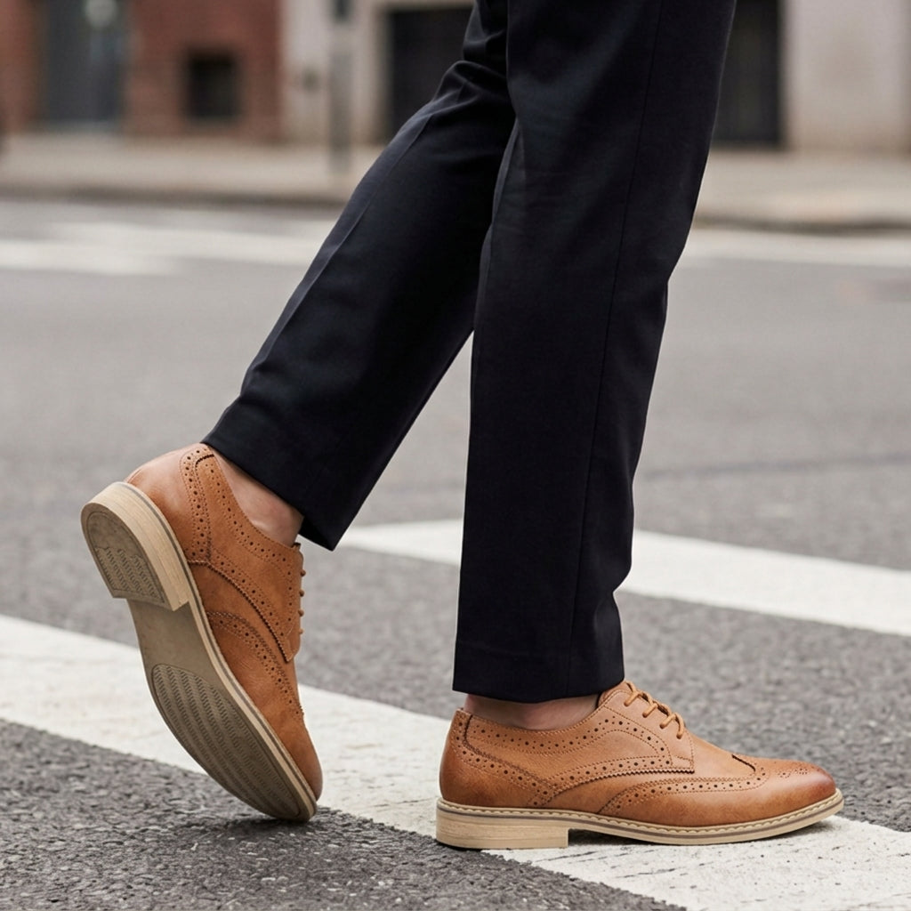 Hector Brogue Shoes for Men - Classic British Leather Brogues