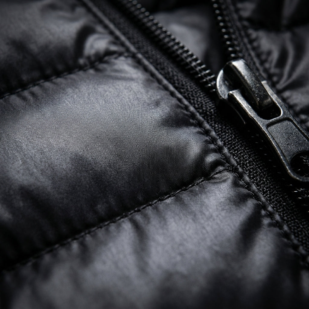 Cassiel Men's Quilted Puffer Jacket - Lightweight Hooded Cotton Blend Coat