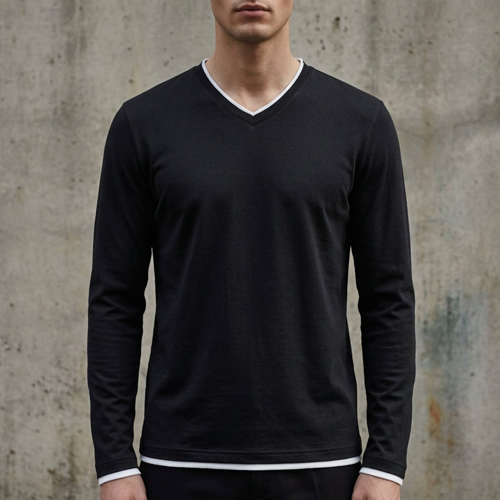 Velan Classic Fit Long Sleeve Shirt for Men - Soft Cotton Blend Shirt
