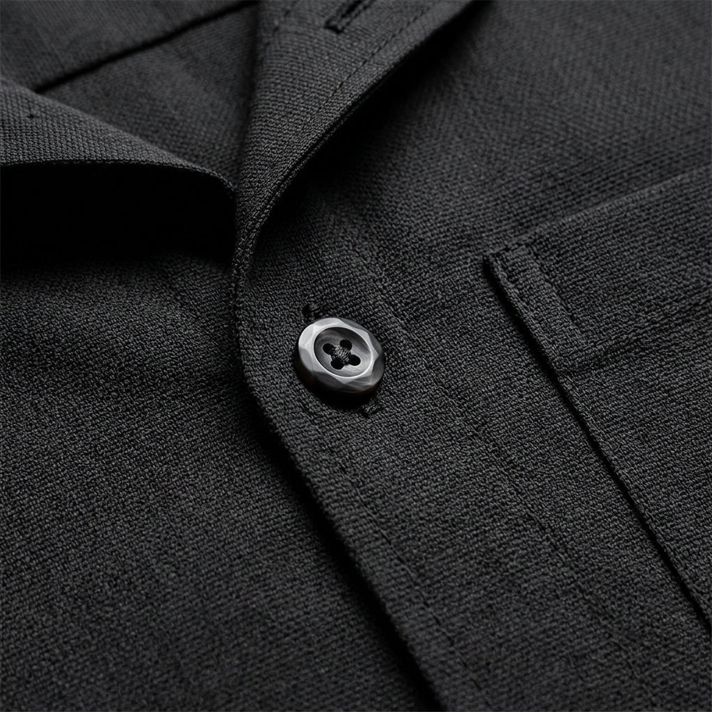 Uvelisse Cotton Linen Shirt for Men - Lightweight Short Sleeve Button-Up