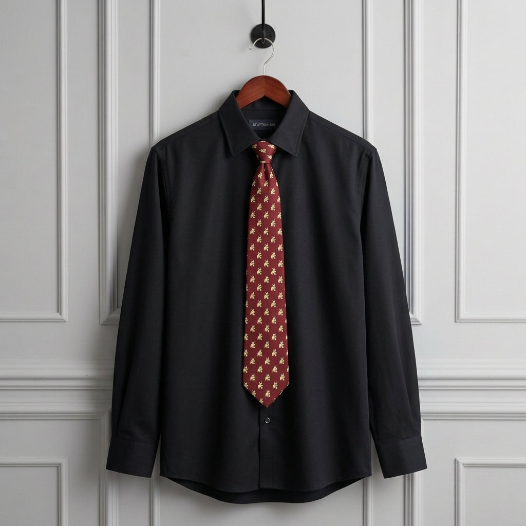 Monaco Men's Slim Fit Shirt - Wrinkle-Resistant Cotton Blend Dress Shirt
