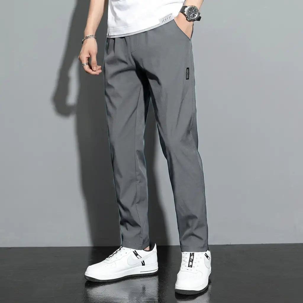 Valencia Jogging Pants for Men - Premium Cotton Blend Joggers with Cord Detail