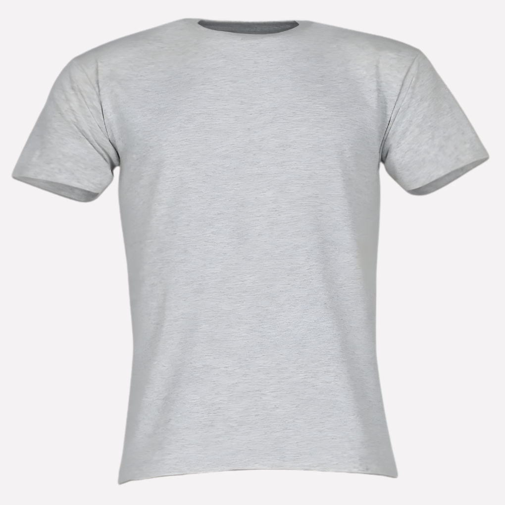 Men's Crew Neck Cotton T-Shirt - Classic Short-Sleeve Tee