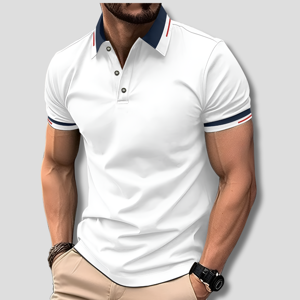 Men's Classic Polo Shirt, Comfortable Fit for Casual and Semi-Formal Wear