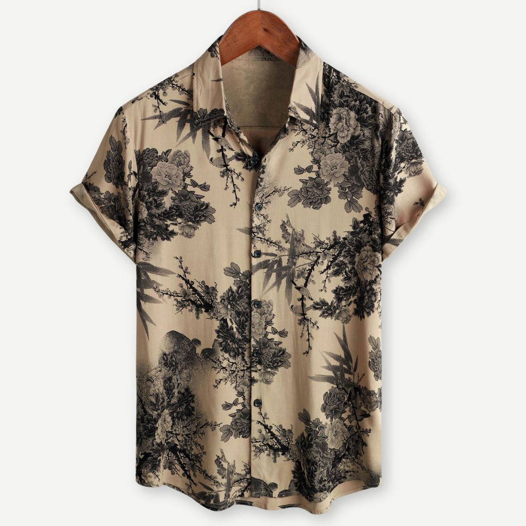 AirLight Inkwell Blossom Shirt - Lightweight 4-Way Stretch Floral Shirt