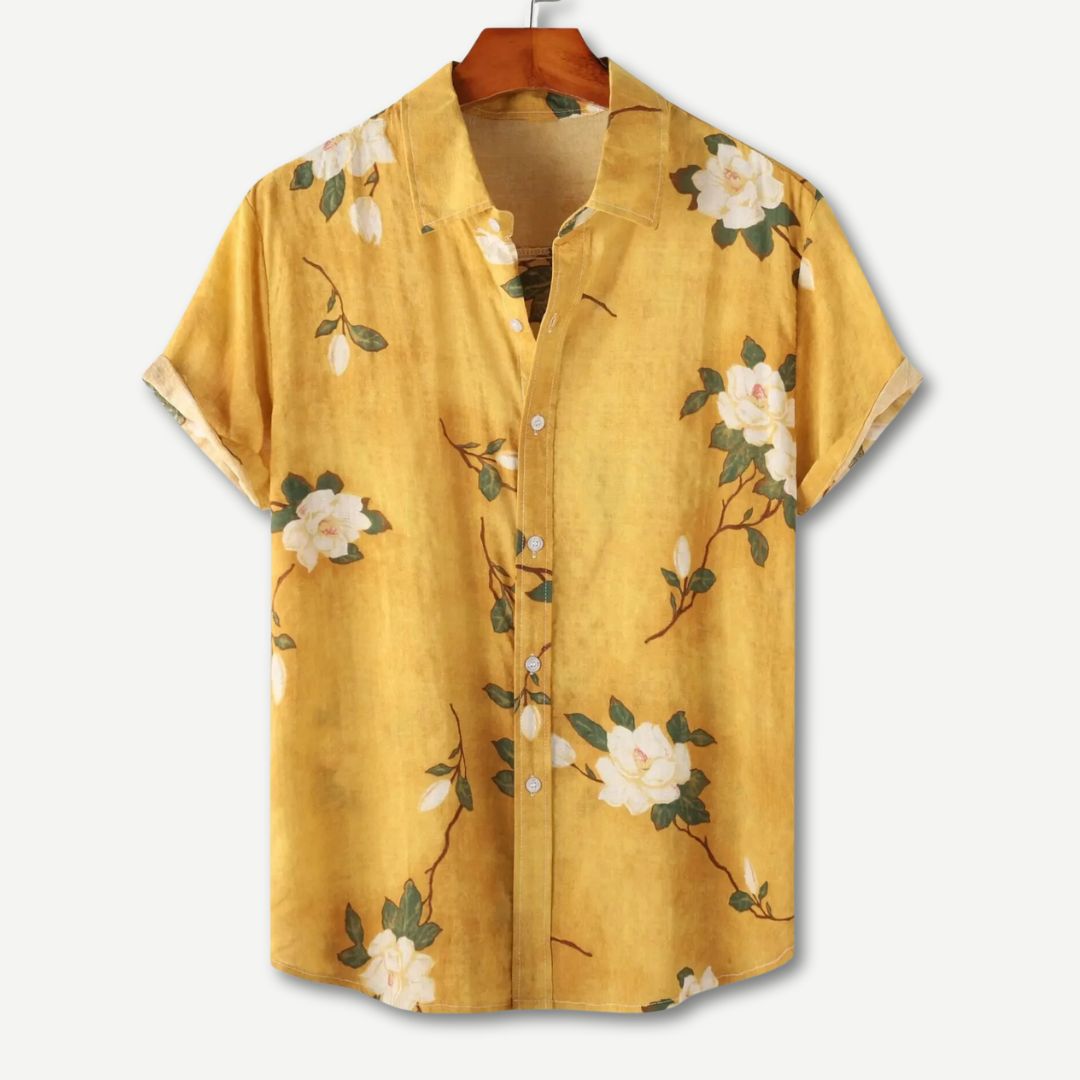 Relaxed Floral Breeze Shirt - Breathable Summer Shirt for Men