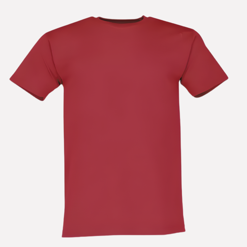 Men's Crew Neck Cotton T-Shirt - Classic Short-Sleeve Tee