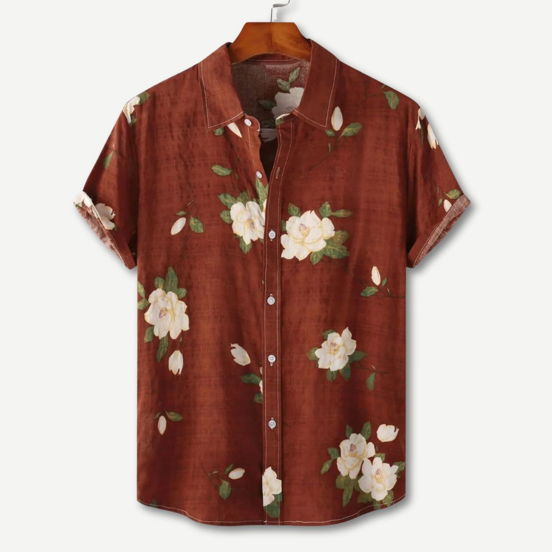 Relaxed Floral Breeze Shirt - Breathable Summer Shirt for Men