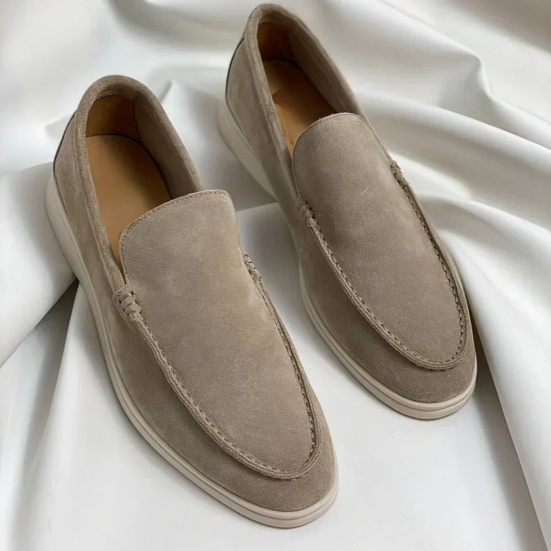 Men's Leather Loafers - Classic Slip-On Dress Shoes