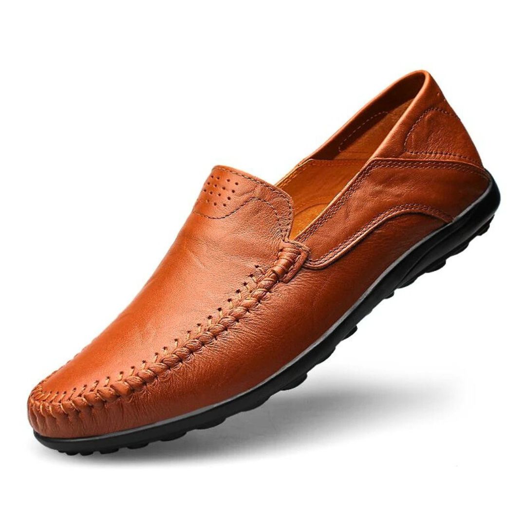 Lite Walk Genuine Leather Loafers - Lightweight Comfort Loafers for Men