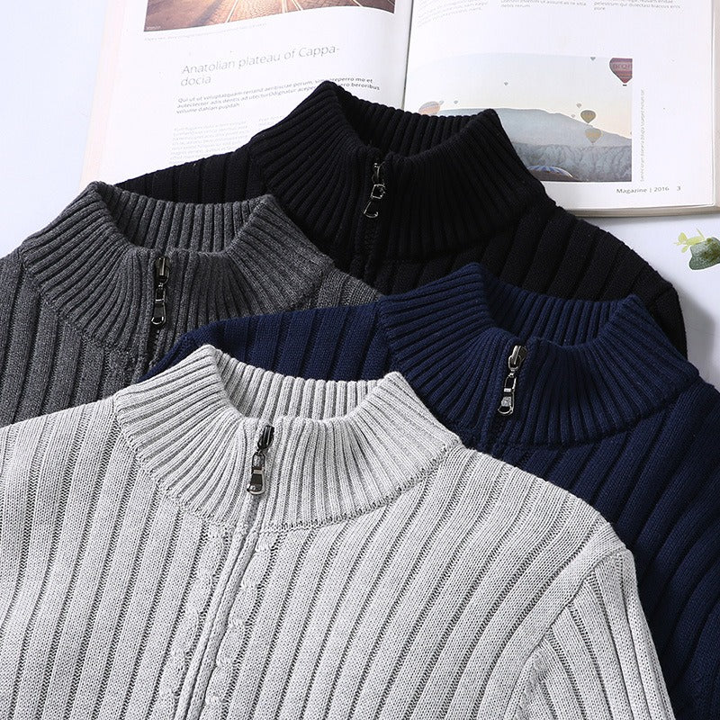 Lorenzo Cotton Cardigan for Men - Hand-Knit Artisan Cardigan