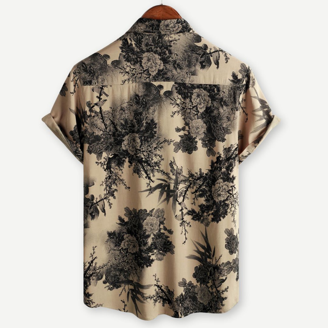 AirLight Inkwell Blossom Shirt - Lightweight 4-Way Stretch Floral Shirt
