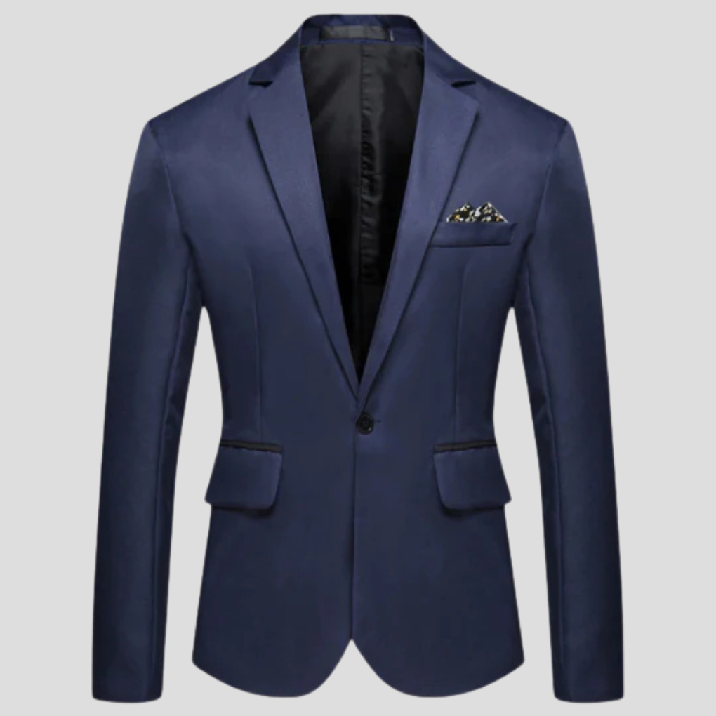 Men's Modern Blazer - Single-Breasted, Notch Lapel