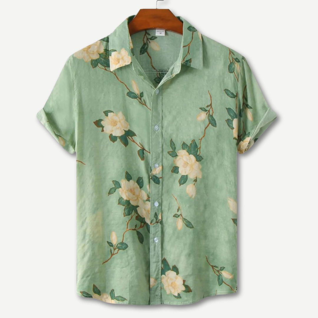 Relaxed Floral Breeze Shirt - Breathable Summer Shirt for Men