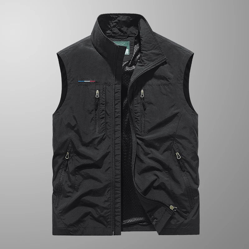 Men's Multi-Pocket Fishing Vest - Breathable Lightweight Outdoor Vest