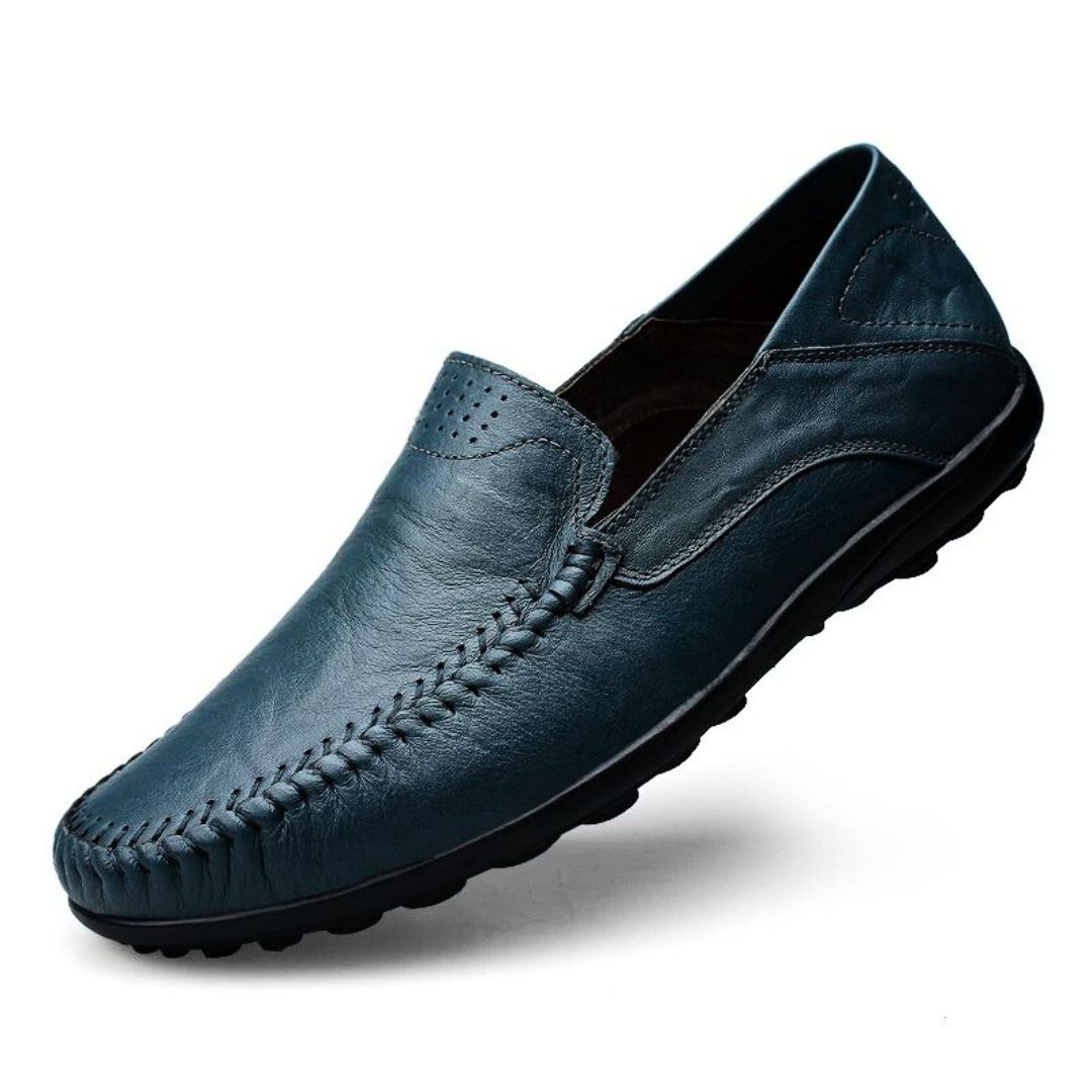 Lite Walk Genuine Leather Loafers - Lightweight Comfort Loafers for Men