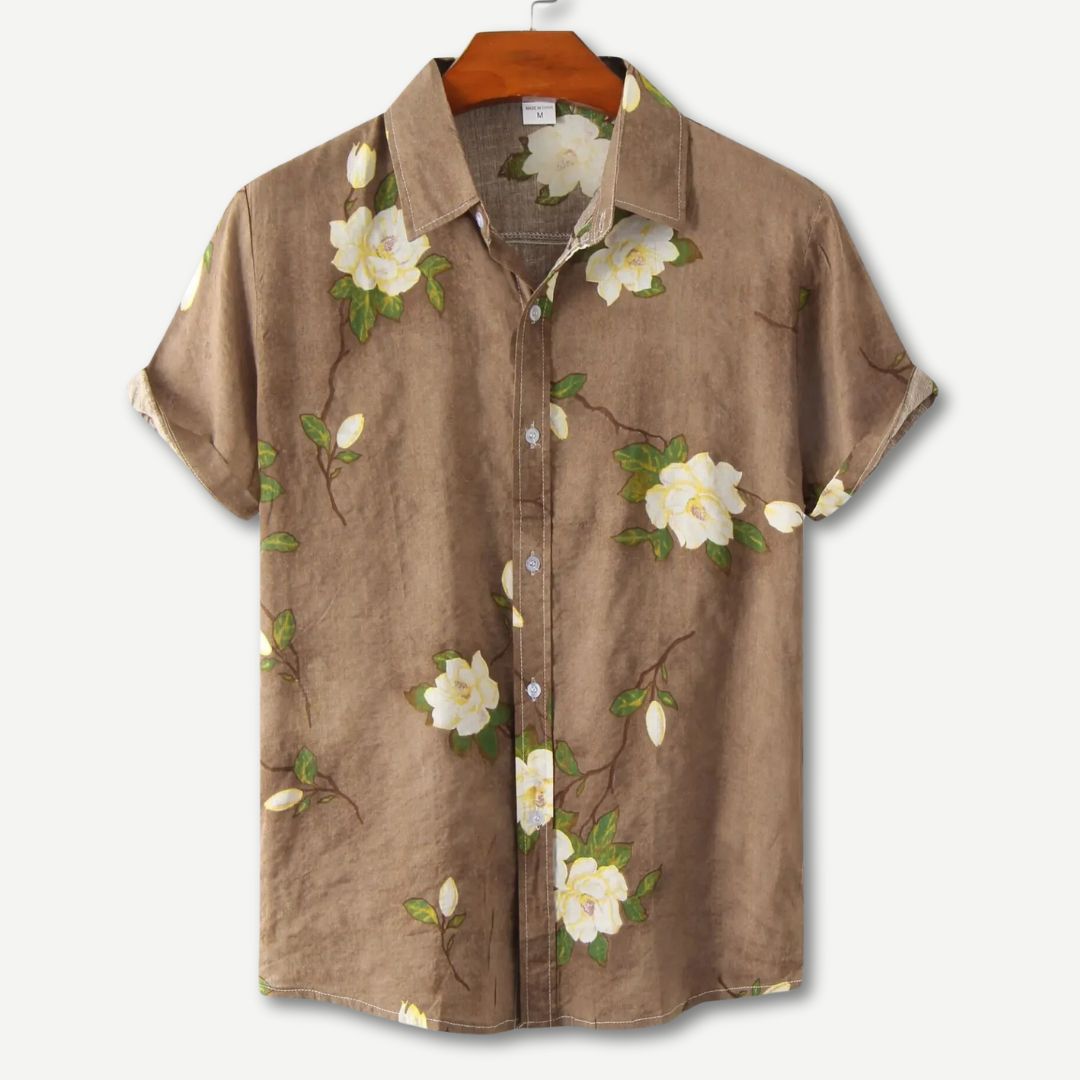 Relaxed Floral Breeze Shirt - Breathable Summer Shirt for Men