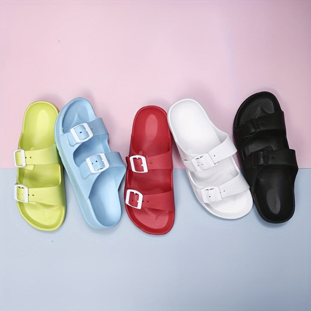 Men's Double Buckle Sandals - Adjustable Non-Slip Summer Sandals