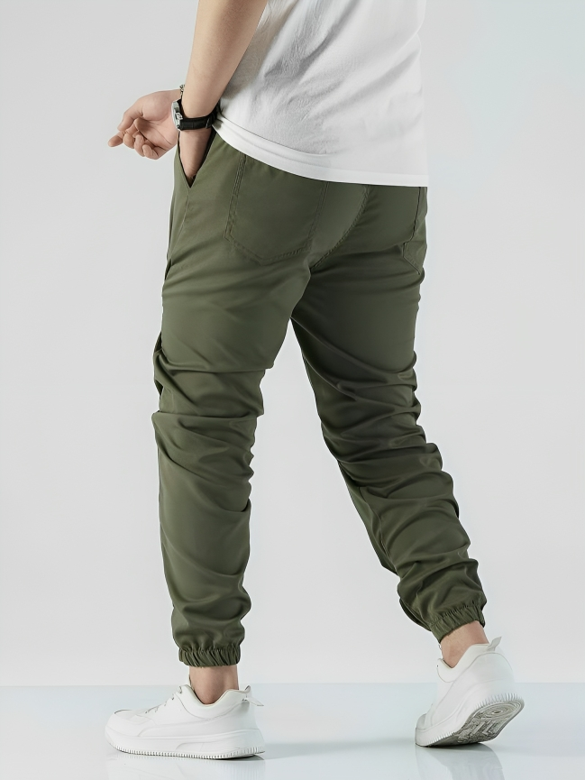Silkenave Joggers - 4-Way Stretch Polyester Joggers for Everyday Wear
