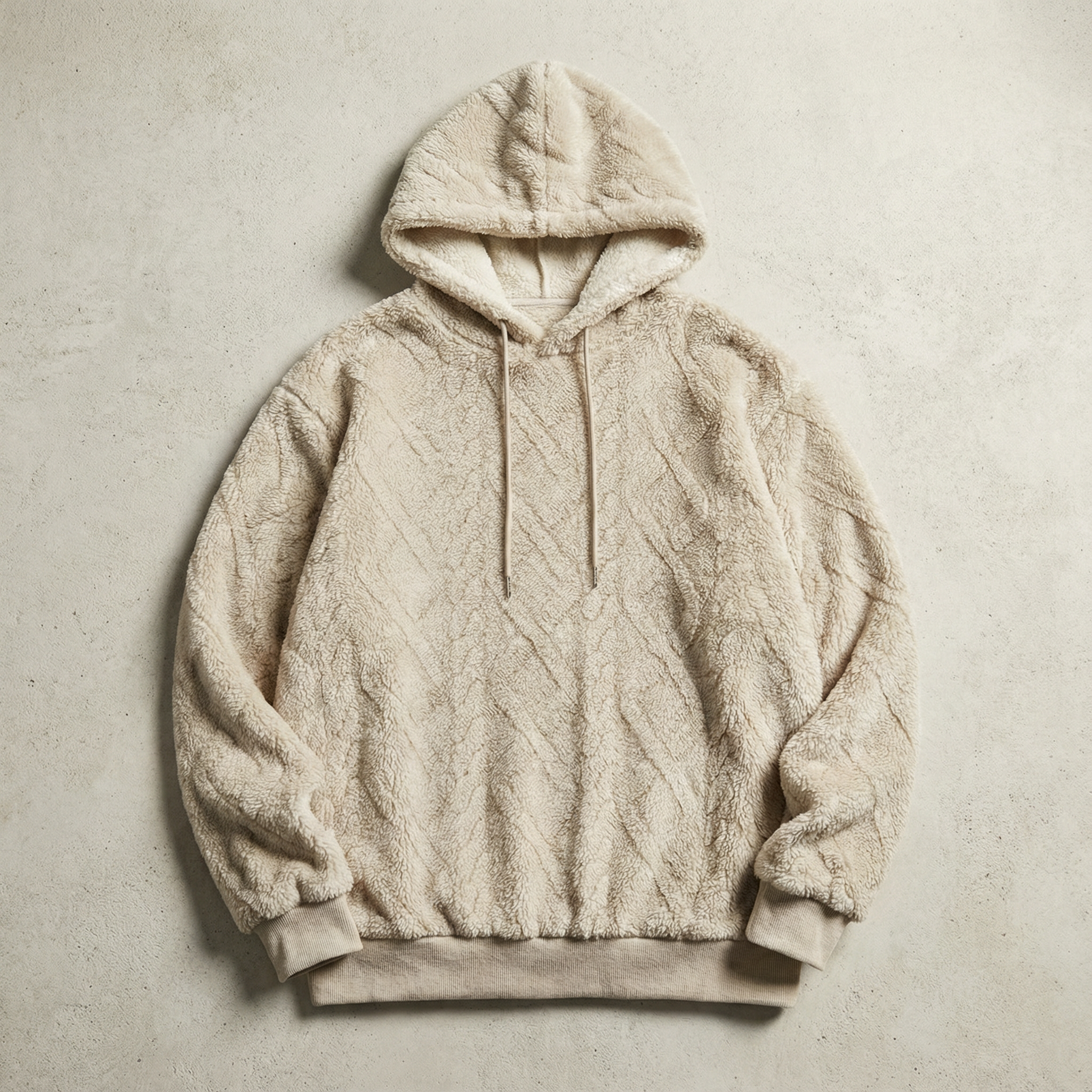 Hokkaido Ultra-Soft Hoodie for Men, Quilted Textured Fabric Pullover