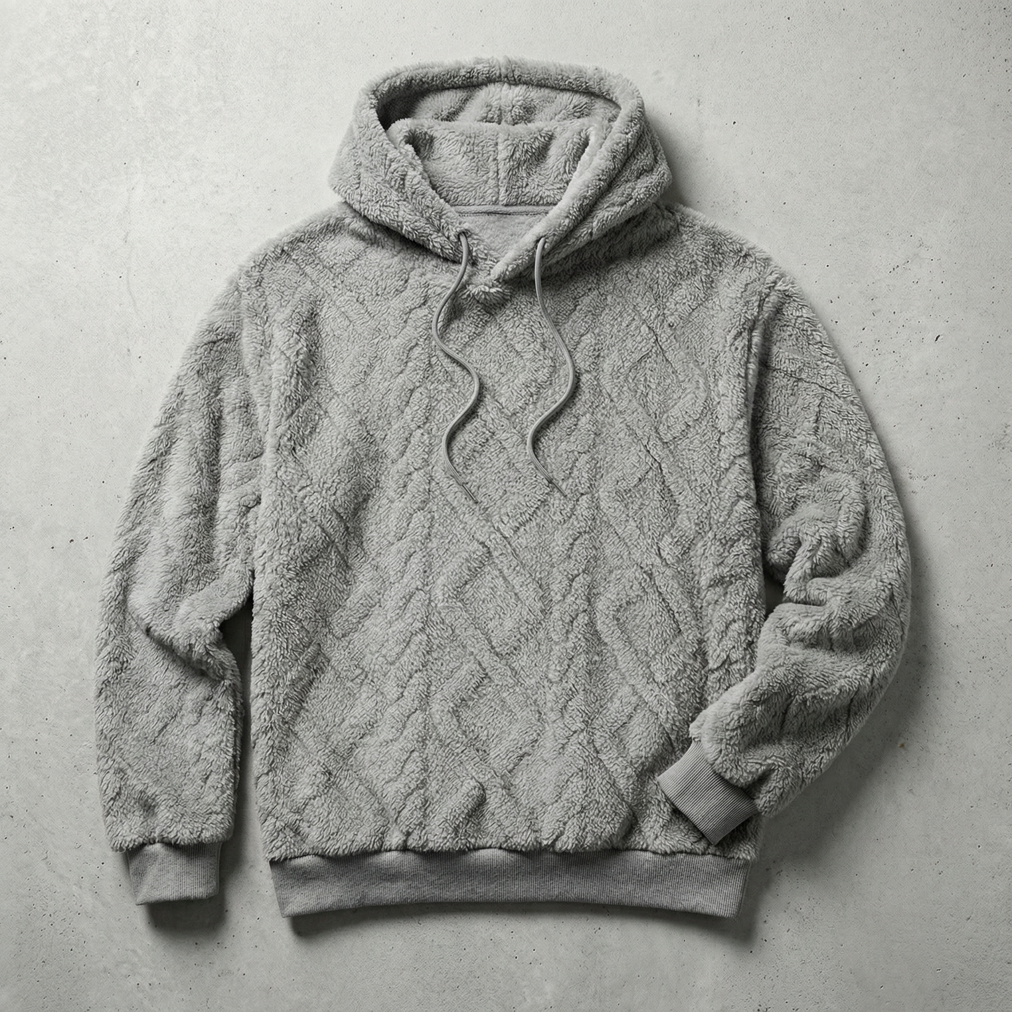 Hokkaido Ultra-Soft Hoodie for Men, Quilted Textured Fabric Pullover