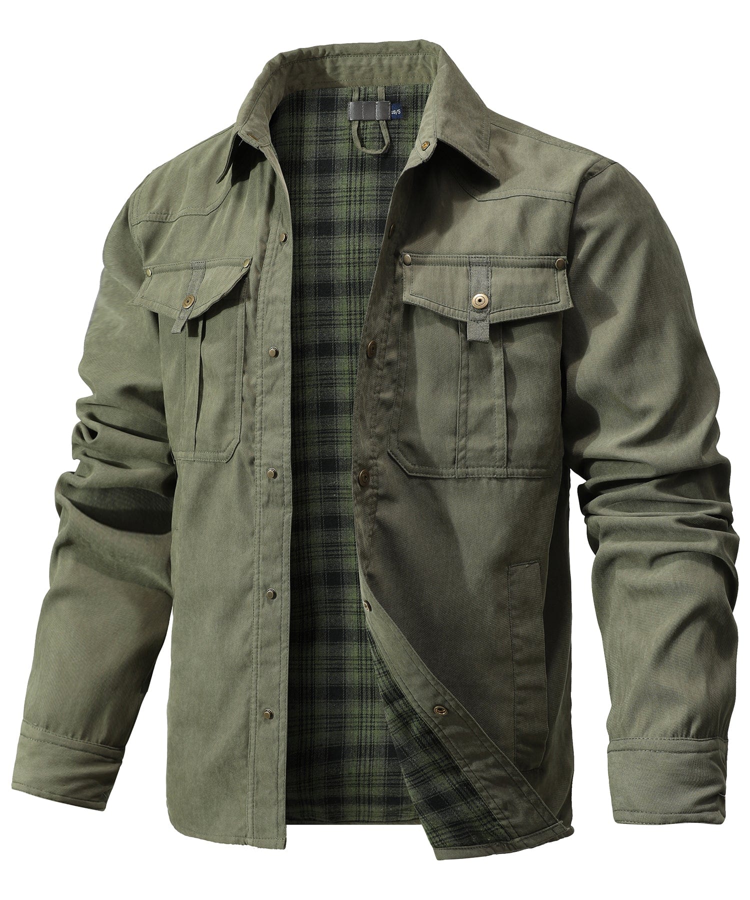 Traverse Insulated Jacket for Men - Polyester Cotton-Flannel Outdoor Coat