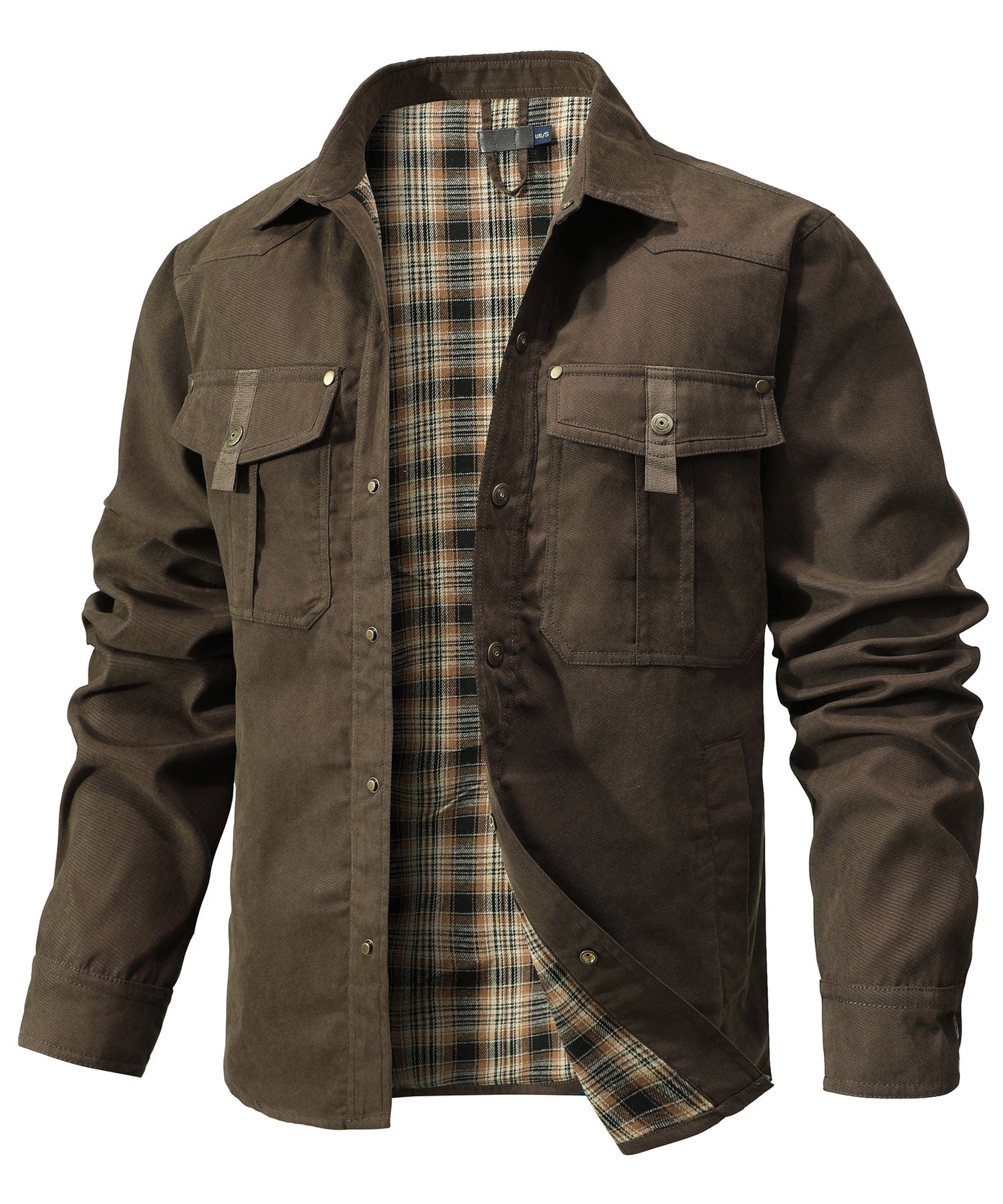 Traverse Insulated Jacket for Men - Polyester Cotton-Flannel Outdoor Coat