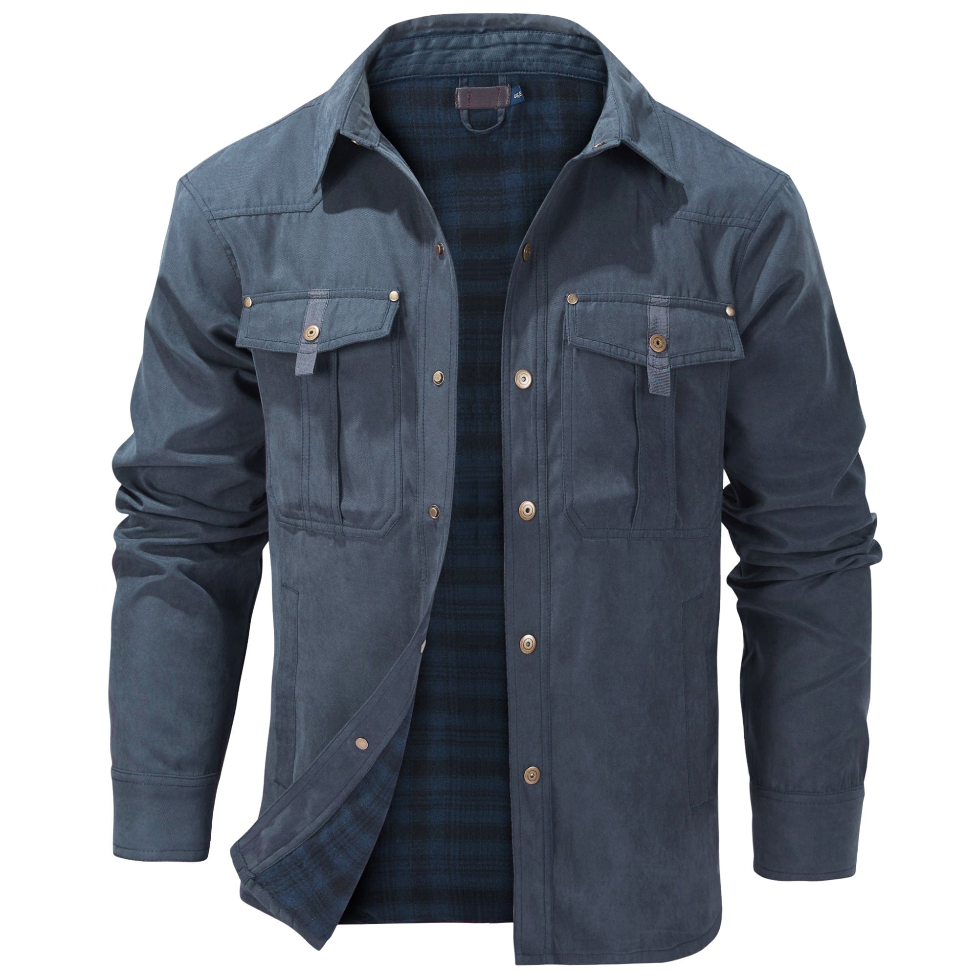 Traverse Insulated Jacket for Men - Polyester Cotton-Flannel Outdoor Coat