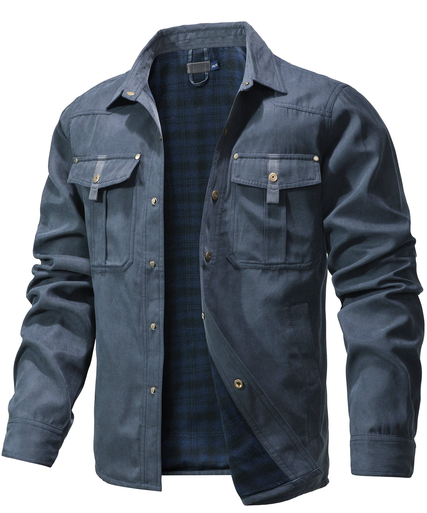 Traverse Insulated Jacket for Men - Polyester Cotton-Flannel Outdoor Coat