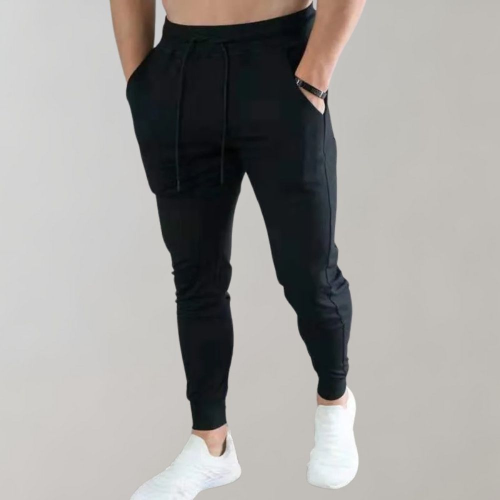 Men's Slim Fit Jogging Pants, Breathable Stretch Sweatpants