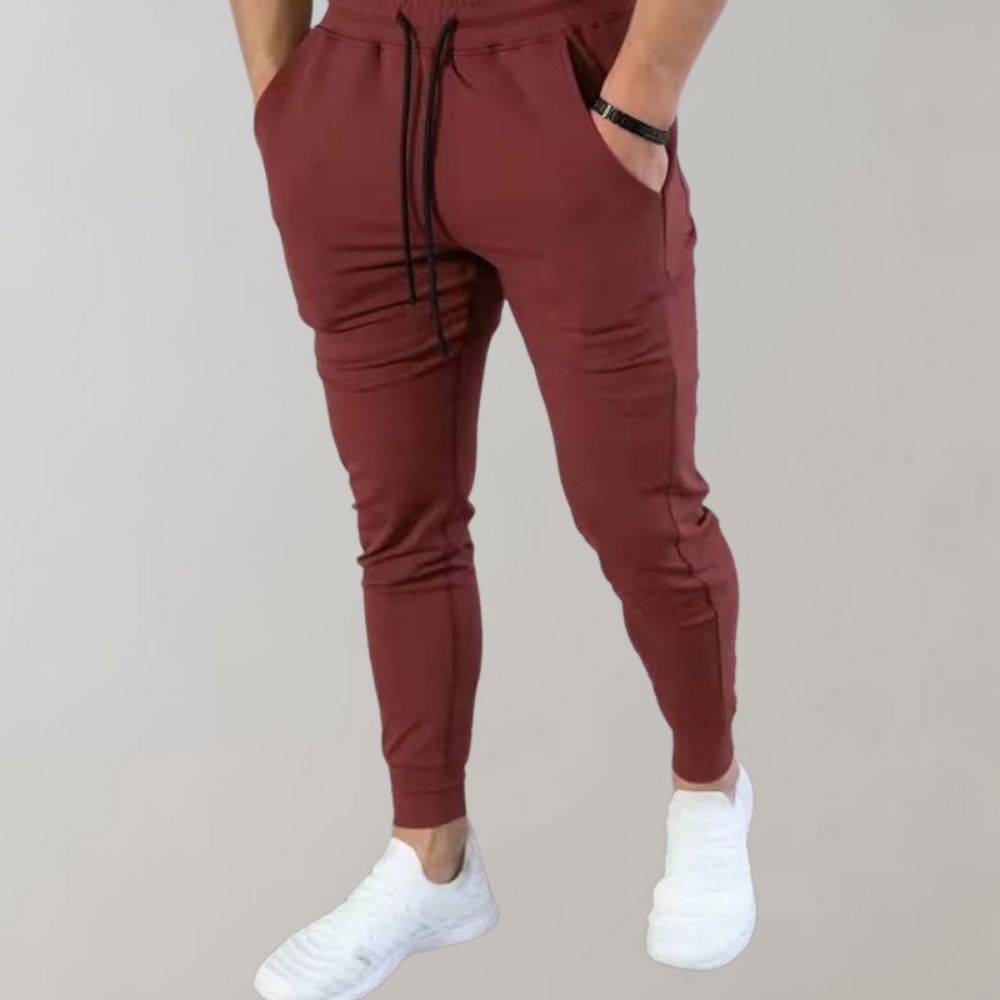 Men's Slim Fit Jogging Pants, Breathable Stretch Sweatpants