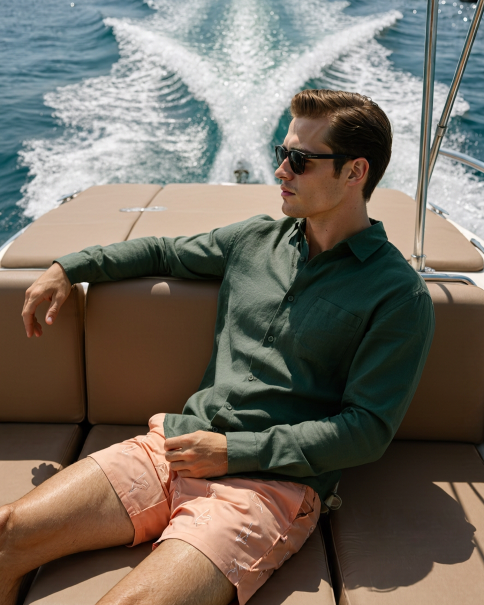 Men's Casual Button-Down Shirt with Chest Pocket, Classic Everyday Shirt