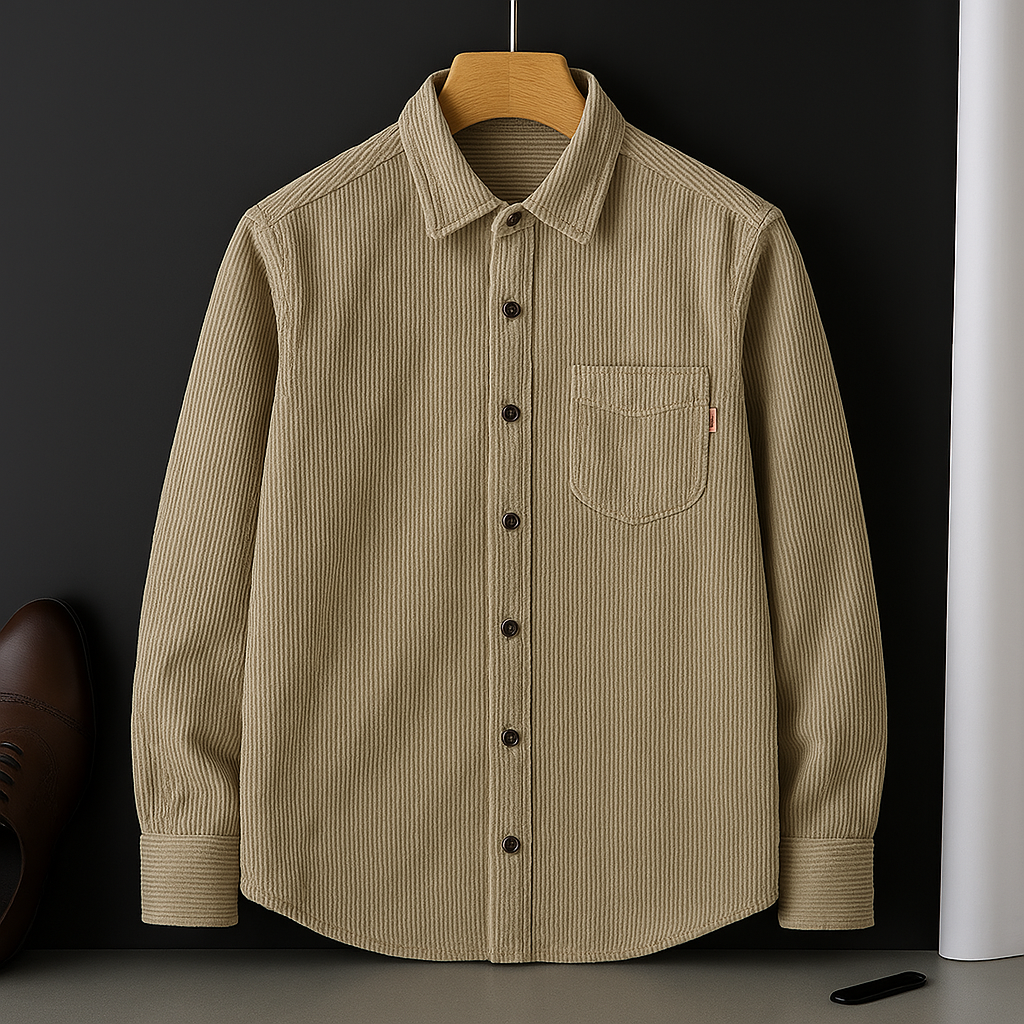Men's Corduroy Shirt Jacket, Lightweight Layer for Transitional Weather