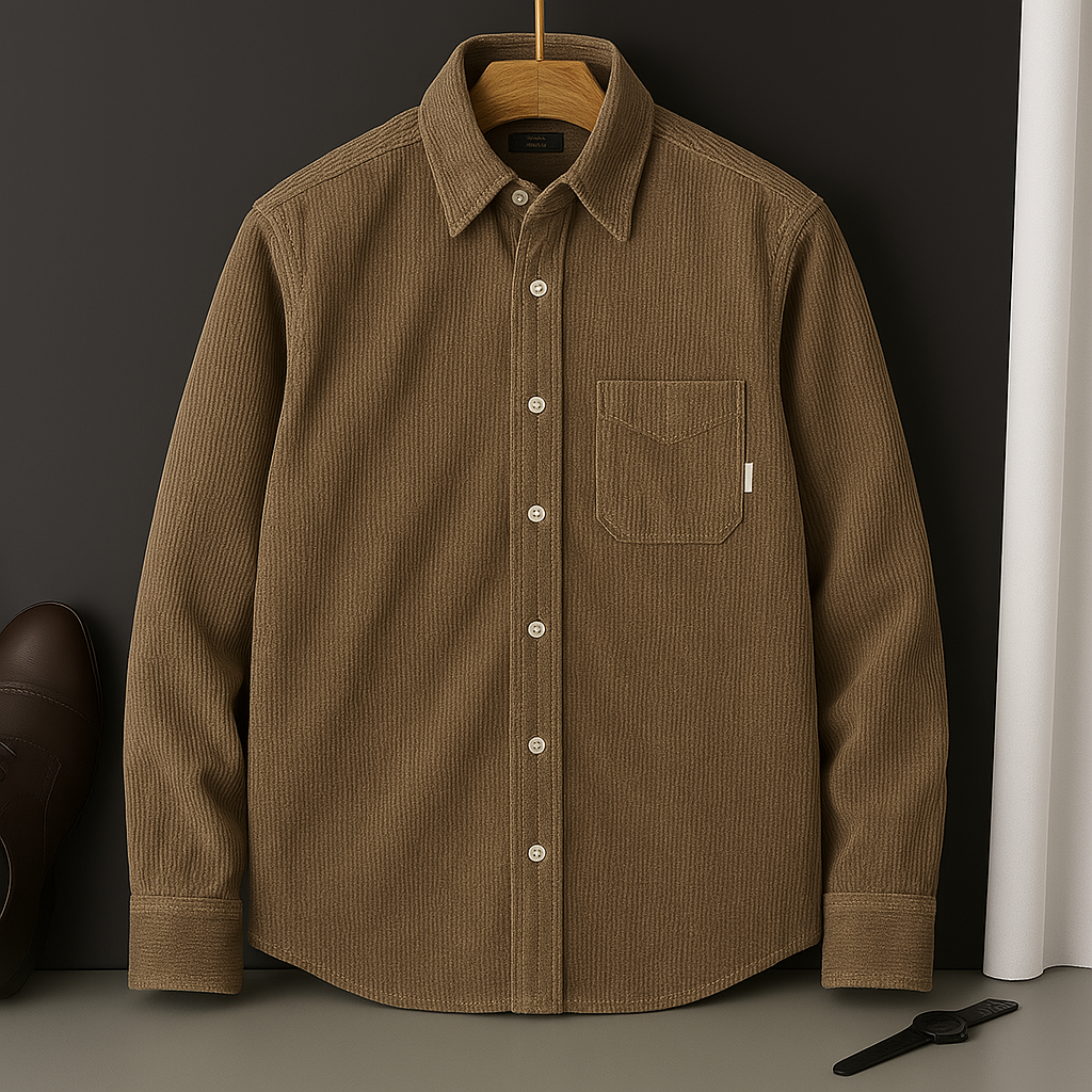 Men's Corduroy Shirt Jacket, Lightweight Layer for Transitional Weather